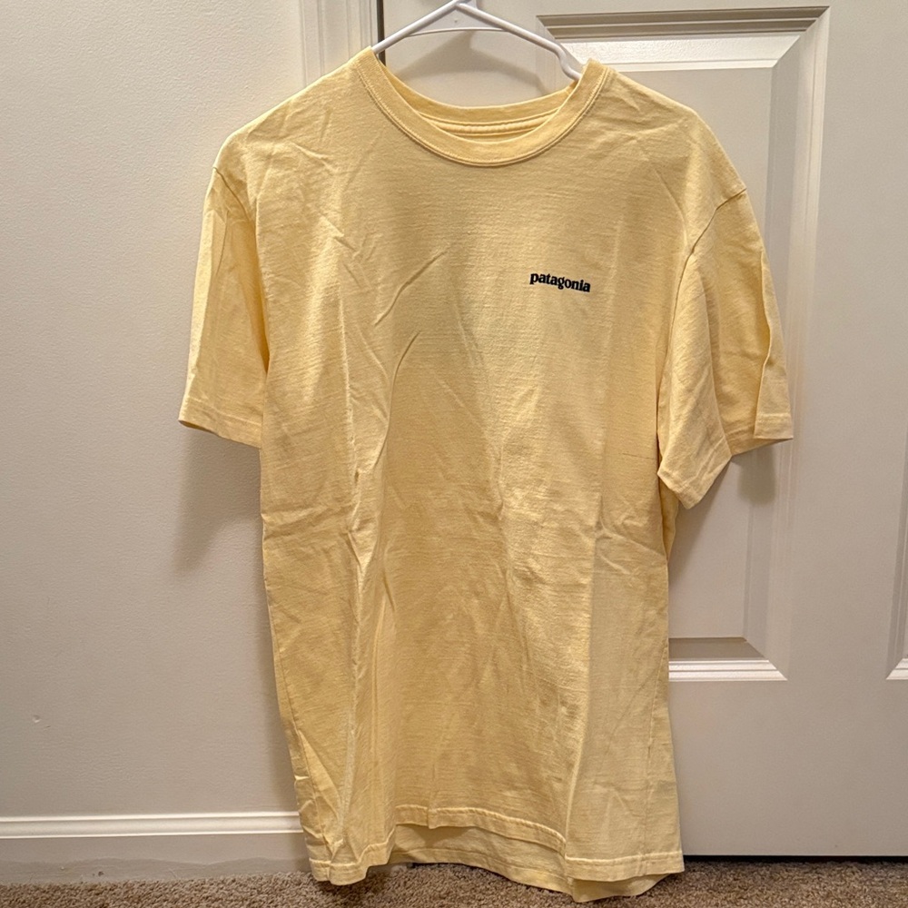 Patagonia Men's Light Yellow Short Sleeve Tee